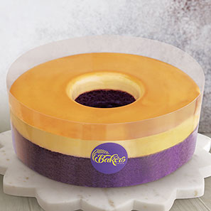 Ube Custard Cake